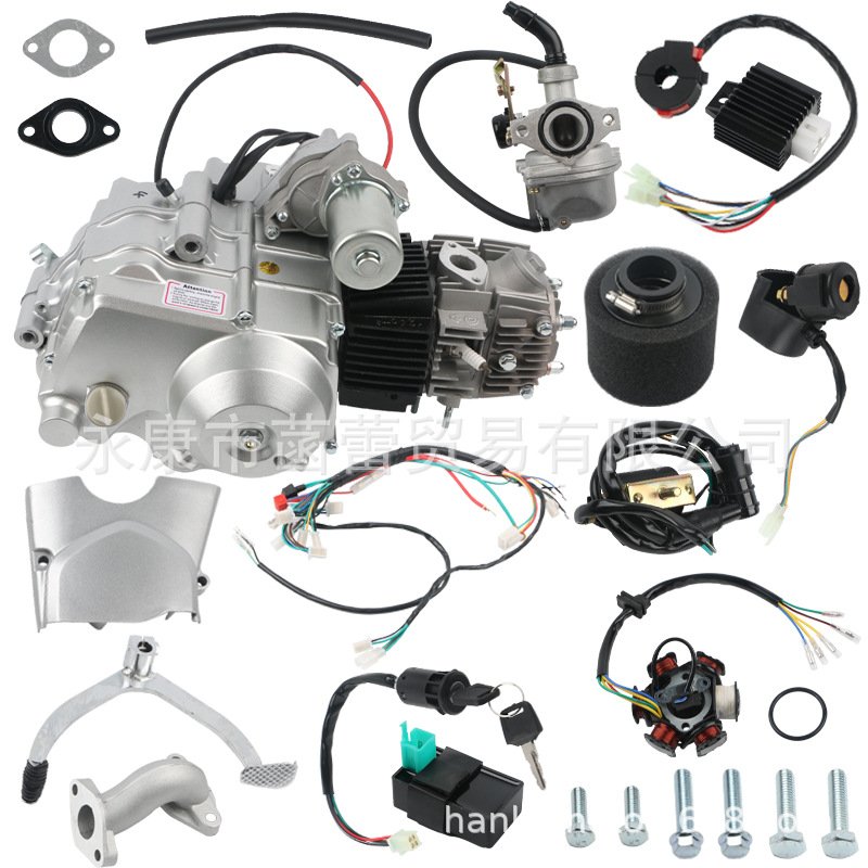 Four-stroke 110cc ATV Engine Bus Coil Electrical Components Automatic Wave Engine System